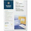 Business Source Mailing Labels, Laser/Inkjet, 1inx4in, White, 5000PK BSN26113